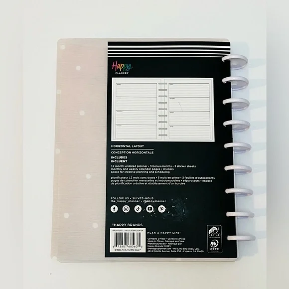 Happy Planner Classic + 3 Planner Accessories - Picture 3 of 7